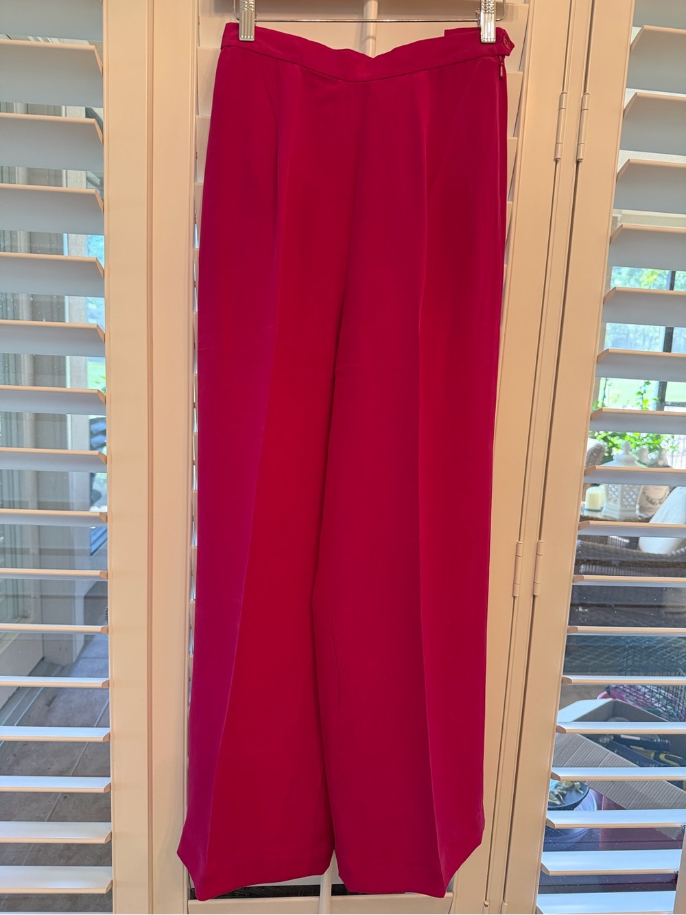 Ralph Lauren High-Rise Wide Leg Pants in Bright Pink